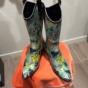 Bee Hive Colorful Women's Winter Boots